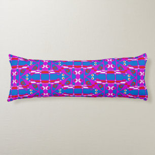 Mazipoodles Leapfrog - Blue Magenta Red White Seitenschläferkissen