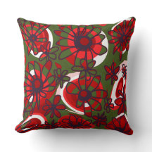 Mazipoodles Liebe Blume - Grünes Rotes Schwarz-wei