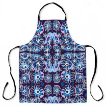 Mazipoodles Liebe Blume - Indigo Blue Lilac White