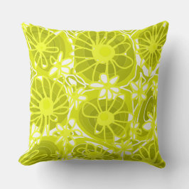 Mazipoodles Liebe Blume - Limon weiß Kissen