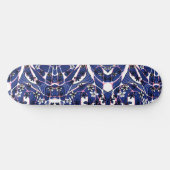 Mazipoodles Maximalist Neuro Blumenrosa Skateboard (Horizontal)