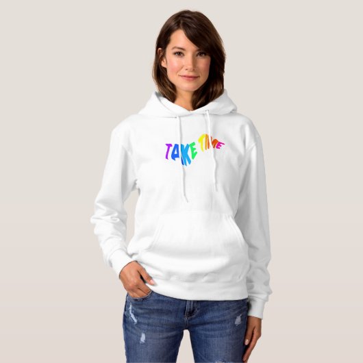 Mazipoodles Nehmen Sie Zeit 2 - Regenbogenwelle Hoodie (Vorne ganz)