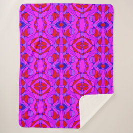 Mazipoodles Neuro Art Fuchsia Red Blue Sherpadecke