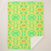 Mazipoodles Neuro Art Gelbes Orange Sherpadecke (Vorderseite)