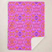 Mazipoodles Neuro Art Pink Orange Lila Sherpadecke (Vorderseite)