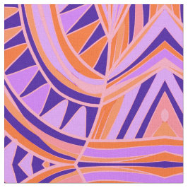 Mazipoodles New Fish Head Blätter Jazz Funk Orange Stoff