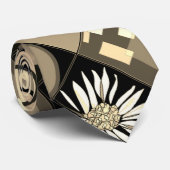 Mazipoodles Patchwork Quilt 2 Sepia Krawatte (Gerollt)