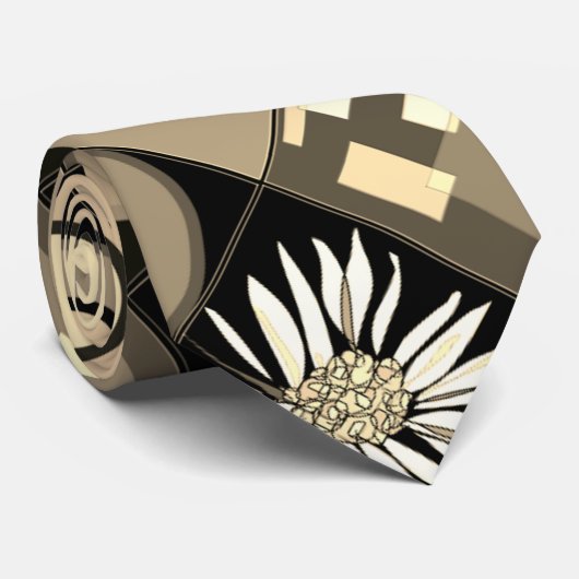 Mazipoodles Patchwork Quilt 2 Sepia Krawatte (Gerollt)