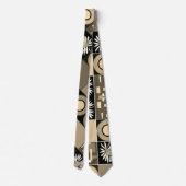 Mazipoodles Patchwork Quilt 2 Sepia Krawatte (Rückseite)