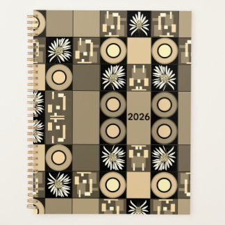 Mazipoodles Patchwork Quilt 2 Sepia Planer