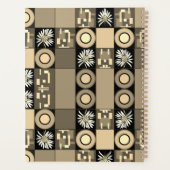 Mazipoodles Patchwork Quilt 2 Sepia Planer (Rückseite)