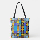 Mazipoodles Patchwork Quilt 3 Blue Tasche (Rückseite)
