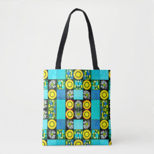 Mazipoodles Patchwork Quilt 5 Türkis Tasche