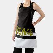 MAZIPOODLES Peace Olive Green 1 Schürze (InSitu)