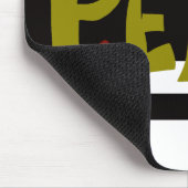 MAZIPOODLES Peace Olive Green Mousepad (Ecke)
