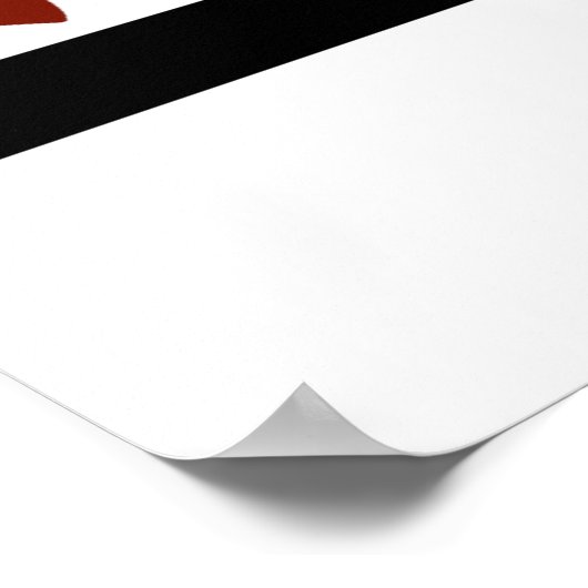 MAZIPOODLES Peace Olive Green Poster (Ecke)