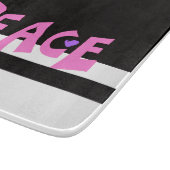MAZIPOODLES Peace Pink Schneidebrett (Ecke)