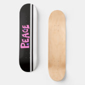 MAZIPOODLES Peace Pink Skateboard (Vorderseite)