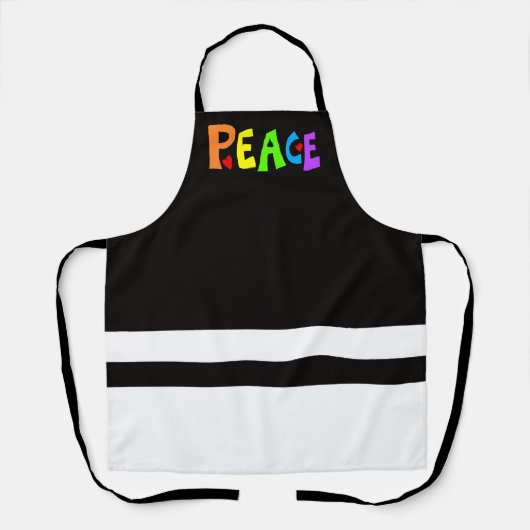 MAZIPOODLES Peace Rainbow 2 Schürze (Vorderseite)