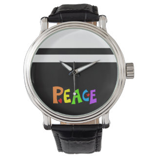 MAZIPOODLES Peace Rainbow 3 Armbanduhr