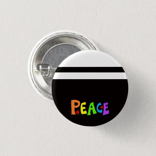 MAZIPOODLES Peace Rainbow 3 Button (Vorne & Hinten)