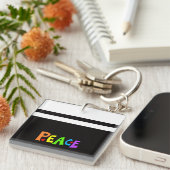 MAZIPOODLES Peace Rainbow 3 Schlüsselanhänger (Vorderseite rechts)