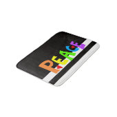 MAZIPOODLES Peace Rainbow Badematte (Schrägansicht)