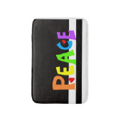 MAZIPOODLES Peace Rainbow Badematte (Vorderseite Vertikal)