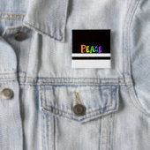 MAZIPOODLES Peace Rainbow Button (Beispiel)