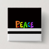 MAZIPOODLES Peace Rainbow Button (Vorderseite)