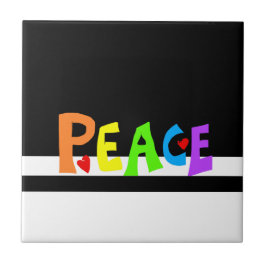 MAZIPOODLES Peace Rainbow Fliese