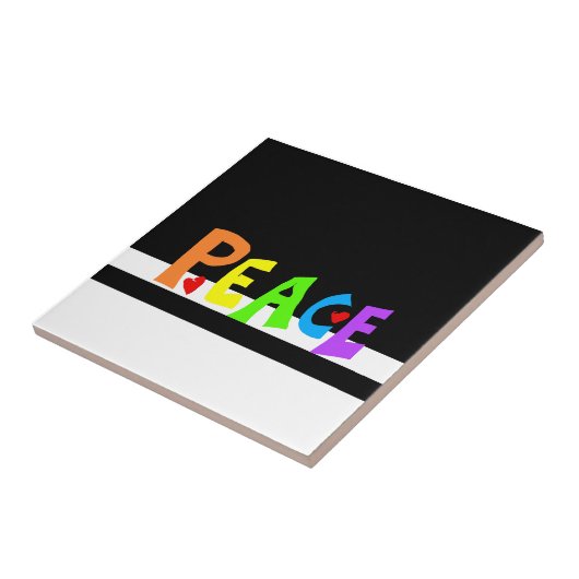 MAZIPOODLES Peace Rainbow Fliese (Seite)