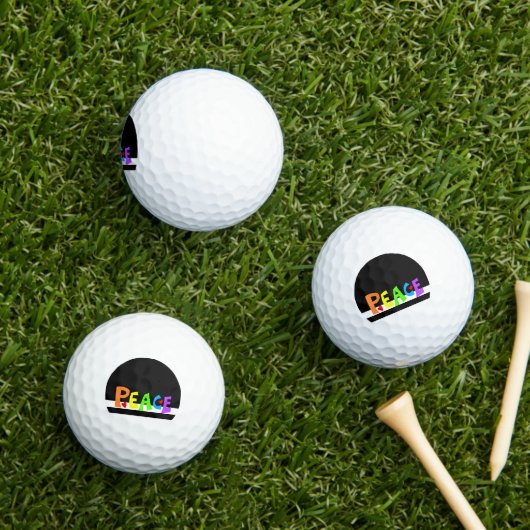 MAZIPOODLES Peace Rainbow Golfball (Insitu Gras)
