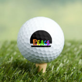 MAZIPOODLES Peace Rainbow Golfball (Insitu T-Shirt)