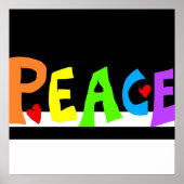 MAZIPOODLES Peace Rainbow Poster (Vorne)