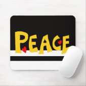 MAZIPOODLES Peace Yellow Mousepad (Mit Mouse)
