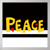 MAZIPOODLES Peace Yellow Poster (Vorne)
