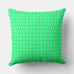 Mazipoodles Polka Dot Donuts - grün Kissen