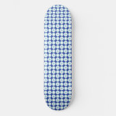 Mazipoodles Polka Dot Donuts - Navy Duck Egg Blue Skateboard (Vorderseite)