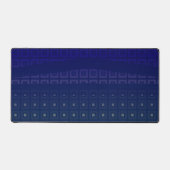 Mazipoodles Quadrate und Studs - Indigotrio Schreibtischunterlage (Vorderseite)