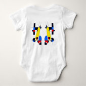 Mazipoodles Racers Baby Strampler (Rückseite)