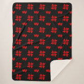 Mazipoodles Red Hearts Sherpadecke (Vorderseite)