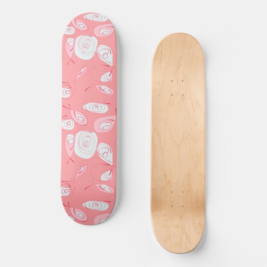 Mazipoodles Rose Rosa Rosa Skateboard (Vorderseite)
