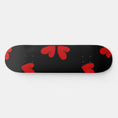 Mazipoodles rote Herzen Skateboard (Horizontal)