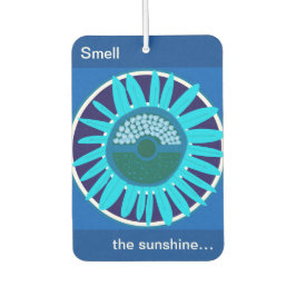 Mazipoodles Sonnenblume Sonnenschein: Blau 1 Autolufterfrischer