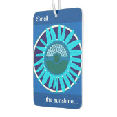 Mazipoodles Sonnenblume Sonnenschein: Blau 1 Autolufterfrischer (Links)