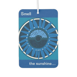 Mazipoodles Sonnenblume Sonnenschein: Blau 2 Autolufterfrischer