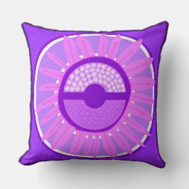 Mazipoodles Sonnenblume Sonnenschein: Lila Kissen