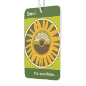 Mazipoodles Sonnenblume Sonnenschein: Olive Green Autolufterfrischer (Links)