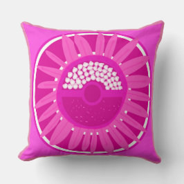 Mazipoodles Sonnenblume Sonnenschein: Rosa Kissen